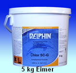 Delphin Schnellchlor Granulat 5 kg Eimer