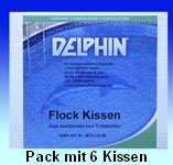 Delphin Floc Kissen Pack mit 6 Beutel